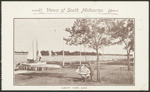 Views of South Melbourne: Albert Park Lake, c. 1907