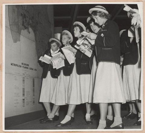 Exhibition of the Melbourne Metropolitan Planning Scheme 1954 at the Public Library of Victoria November 1953
