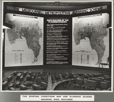 Exhibition of the Melbourne Metropolitan Planning Scheme 1954 at the Public Library of Victoria November 1953