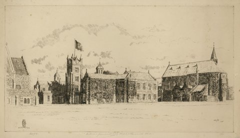 Melbourne Grammar School, Chapel, & Memorial Hall, 1932