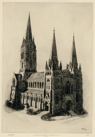 St. Paul's cathedral, Melbourne, 1939