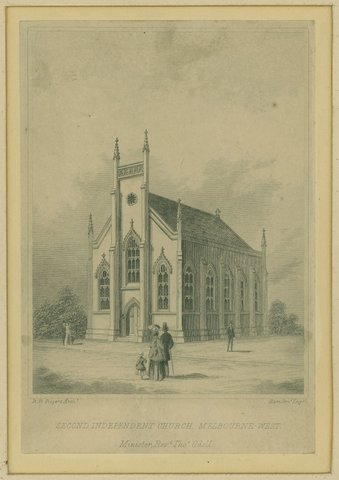 Second Independent Church, Melbourne - West, c. 1880