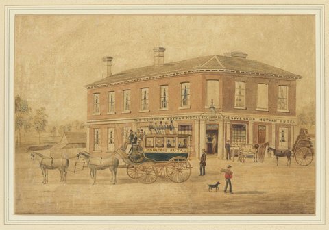 The Governor Hotham Hotel, Burwood Road, Hawthorn, 1856