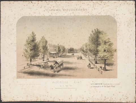 Sandridge Road as it will be, 1860