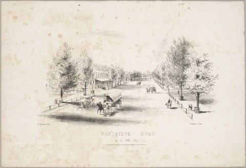 Sandridge Road as it will be, 1860