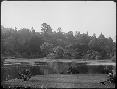Lake in Botanical Gardens, Melbourne?, 1900–10
