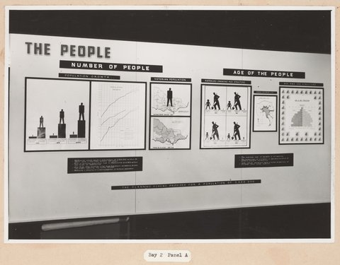 Exhibition of the Melbourne Metropolitan Planning Scheme 1954 at the Public Library of Victoria November 1953