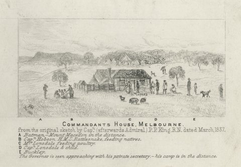 Commandants' house, Melbourne, 1886