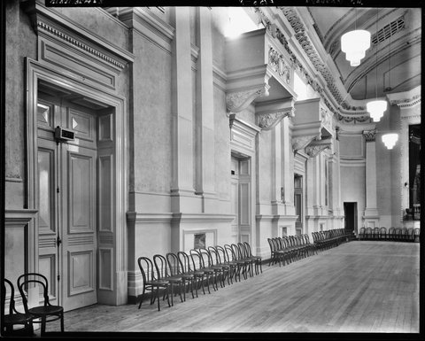 Interior views of Prahran Town Hall, 1930s
