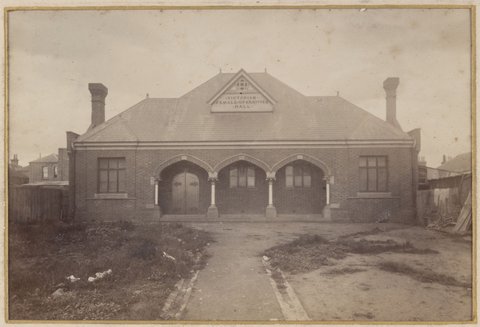 Presentation folder to Lord and Lady Loch from the Trades Hall Council, Melbourne, 1889