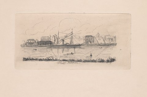 Wharf, Melbourne, 1934