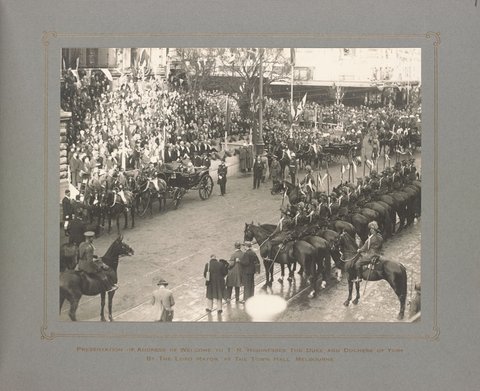Souvenir of The Lord Mayor's Ball in honor of Their Royal Highnesses the Duke and Duchess of York, Exhibition Building Melbourne 27th April 1927