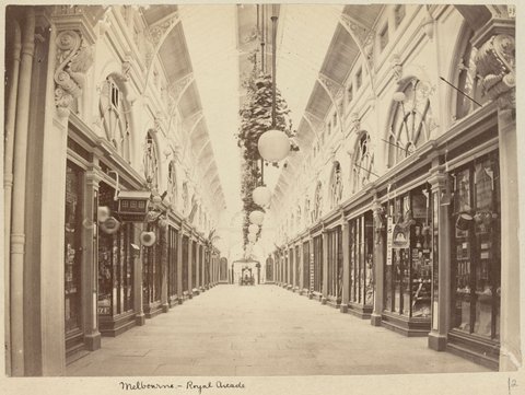 Melbourne - Royal Arcade, 1880–1900