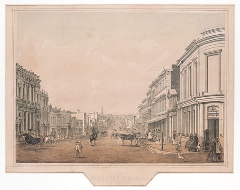 COLLINS STREET. (FROM QUEEN STREET.), 1863?