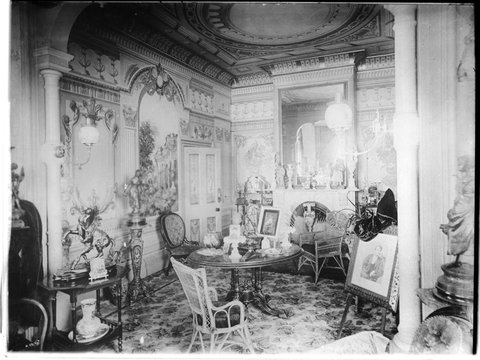 Interior of Mr. Blair's house, [41] Brighton Street, Richmond, 1885