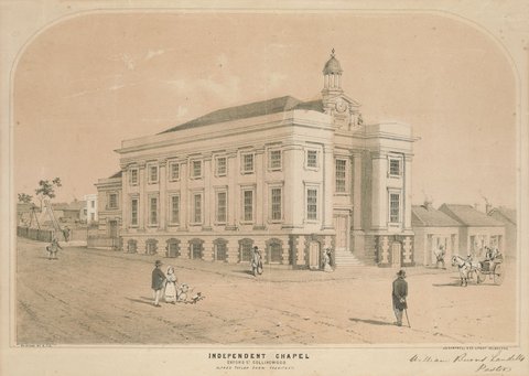 Independent Chapel, Oxford St., Collingwood - Alfred Taylor Snow, architect, 1853