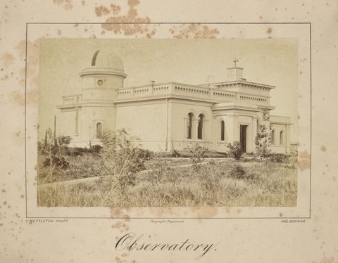 Observatory Melborne [i.e. Melbourne], 1885–87