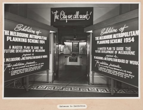 Exhibition of the Melbourne Metropolitan Planning Scheme 1954 at the Public Library of Victoria November 1953