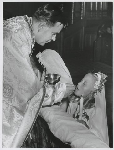 Ukrainian Christmas Mass St. Patrick's Cathedral, Melbourne, c. 1952