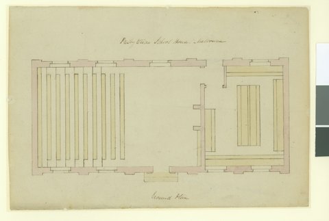 Presyterian School House. Melbourne. Ground Plan [Also known as Scots School House], 1839
