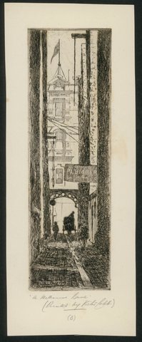 A Melbourne lane, 1919