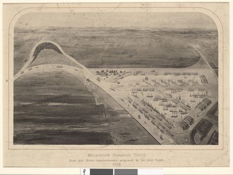 Melbourne Harbour Trust : dock and river improvements proposed by Sir John Coode, c. 1879
