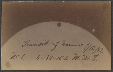 Transit of Venus - photographs taken by the Astronomical Society of Victoria at the Melbourne Observatory, 1882