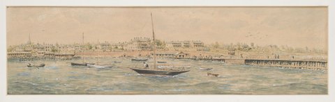 St. Kilda pier and foreshore, 1895–1900