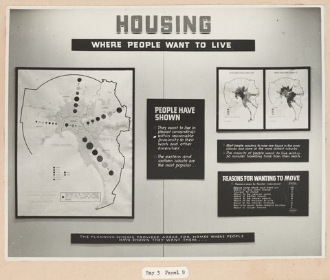 Exhibition of the Melbourne Metropolitan Planning Scheme 1954 at the Public Library of Victoria November 1953