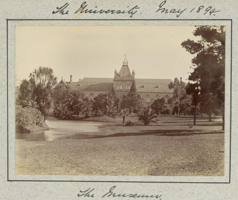 Hewlett's education at the University of Melbourne Medical School and visits with family and friends, 1883–95