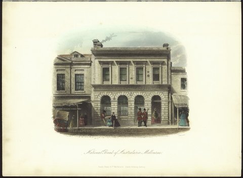 National Bank of Australasia, Melbourne, 1862