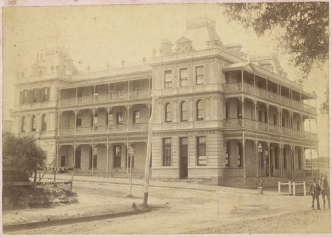 Sandringham House & horse tram, 1897