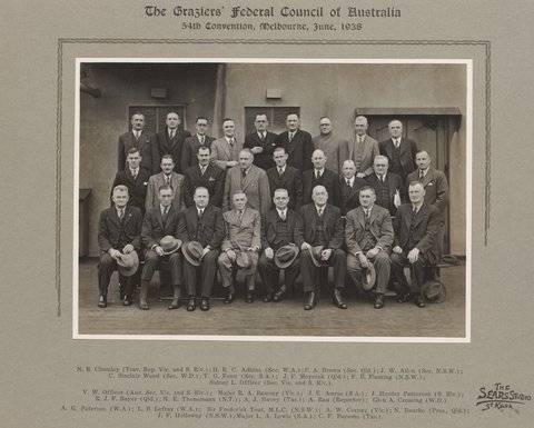 The Graziers' Federal Council of Australia 54th Convention, Melbourne, June, 1938
