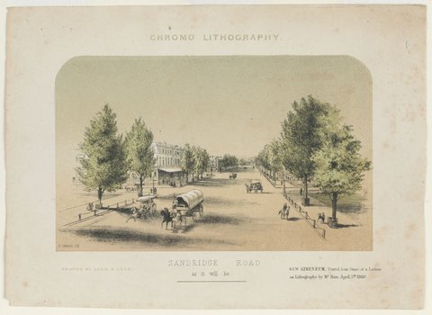 Sandridge Road as it will be, 1860