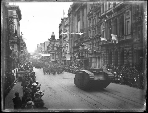 World War 1 victory parade in Melbourne, 1919