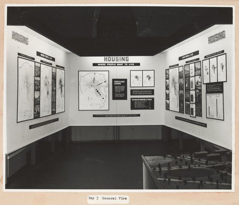 Exhibition of the Melbourne Metropolitan Planning Scheme 1954 at the Public Library of Victoria November 1953