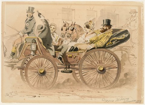 Digger's wedding, Melbourne 1853