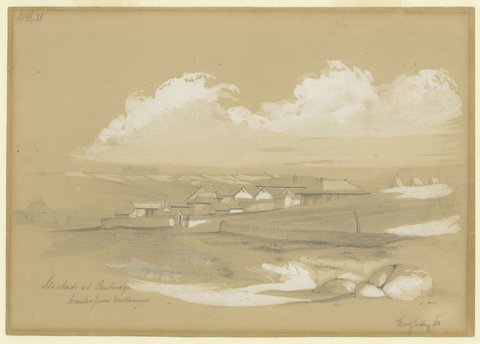 Stockade at Pentridge [Coburg] 6 Miles from Melbourne, 1853