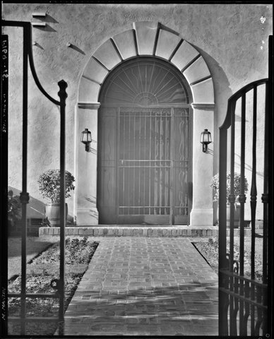 [View of entrance to apartment in South Yarra], 1930s