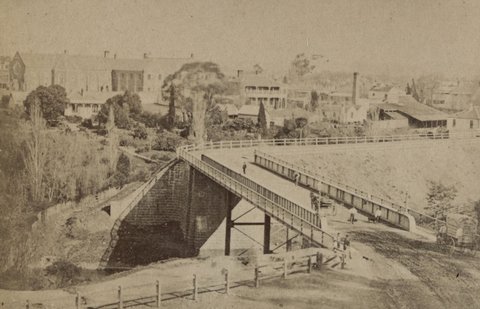 View of Melbourne - buildings and surrounds, Vic, 1880–1910