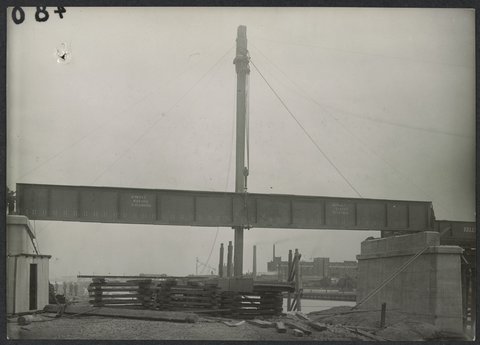 South Kensington to West Footscray, bridge construction, 1927