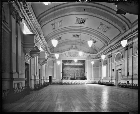 Interior views of Prahran Town Hall, 1930s