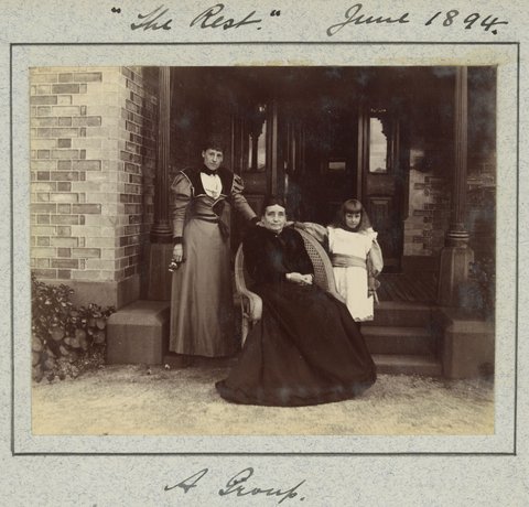 Hewlett's education at the University of Melbourne Medical School and visits with family and friends, 1883–95