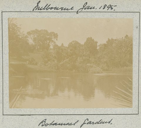 Hewlett's education at the University of Melbourne Medical School and visits with family and friends, 1883–95