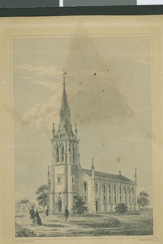St. Paul's Church Melbourne, 1850