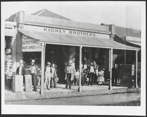 Kidney Brothers Boot & Shoe Warehouse, 168 Smith Street, East Collingwood, c. 1861