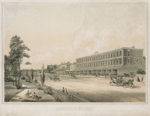 Nicholson Street (Fitzroy), 1864