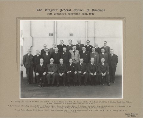 The Graziers' Federal Council of Australia 59th Convention, Melbourne, June 1942
