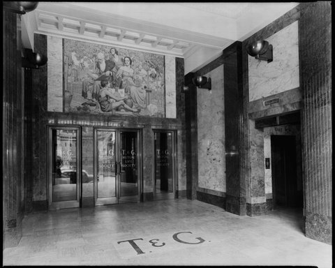 Interior views of the Temperance & General Building, Melbourne, Victoria, 1940s