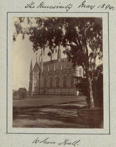 Hewlett's education at the University of Melbourne Medical School and visits with family and friends, 1883–95